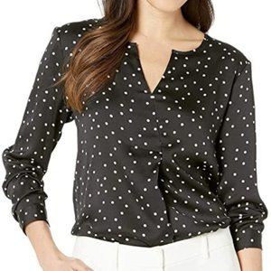 Worn Vince Camuto Polka Dot Blouse